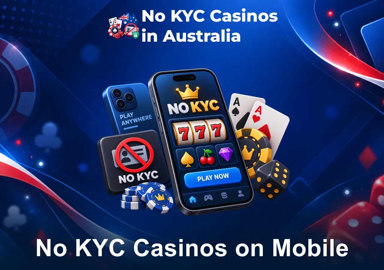 No KYC casinos on mobile for convenient casino gaming without identity verification.